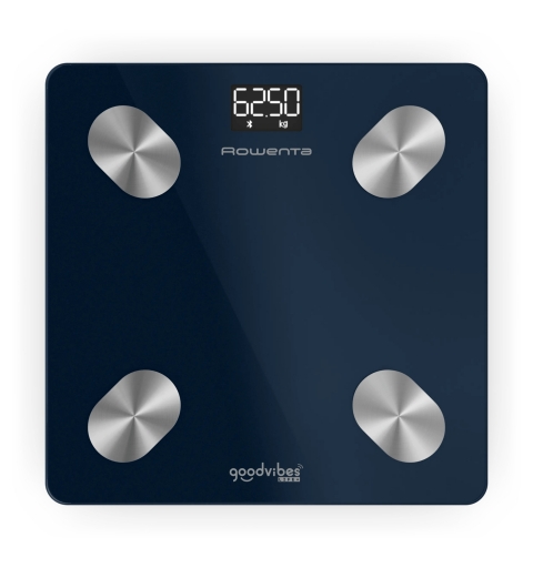 Rowenta Goodvibes Life + 2.0 BR9720 Rectángulo Azul Báscula personal electrónica