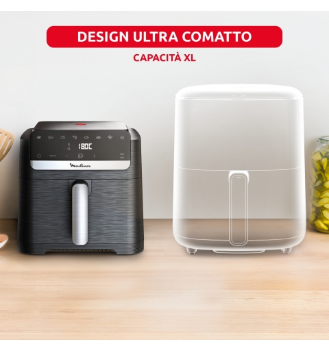 Moulinex Easy Fry Mega Compact EZ8618 Einzelbild 7,5 l Eigenständig 2020 W Heißluftfritteuse Schwarz