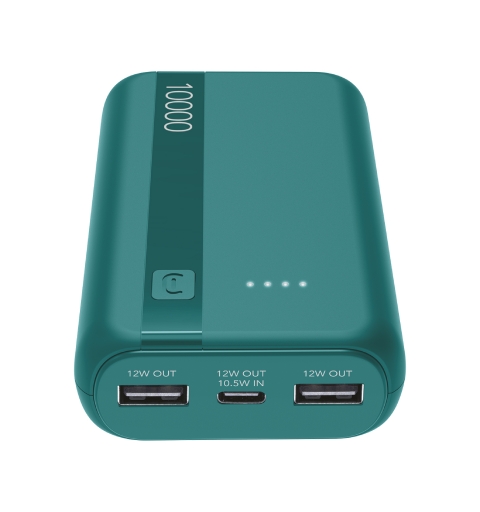 Cellularline Power Bank Essential 10.000 Power bank da 10.000 mAh con batteria agli ioni di litio, dotato di porta USB-C