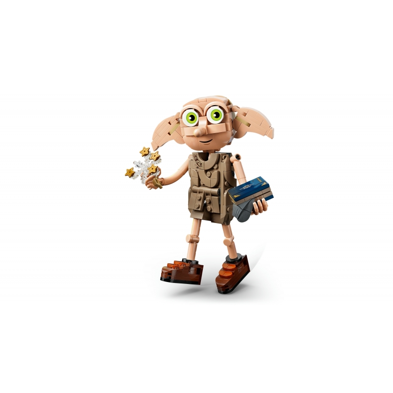 LEGO Harry Potter 76469 2in1 Dobby l'Elfo Libero, Gioco Trasformabile in Kreacher, Decorazione Cameretta, Regalo Bambini 8+