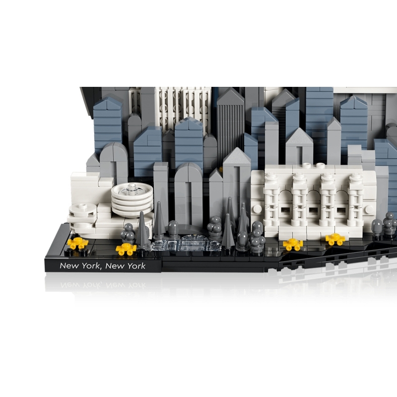LEGO Architecture 21066 New York City – La Grande Mela, Kit Modellismo da Adulti, Decorazione con Monumenti, Regalo Fai da te