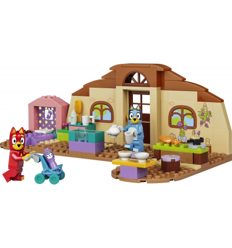 LEGO Bluey 11221 A Scuola con Rusty e Bluey, Giochi Didattici con 2 Minifigure, Accessori, Cibo Giocattolo, Regalo Bambini 4+