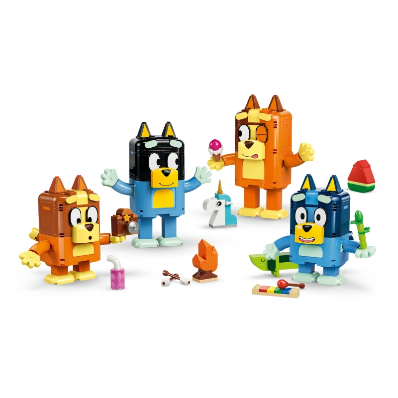LEGO Blueys Familie aus Steinen