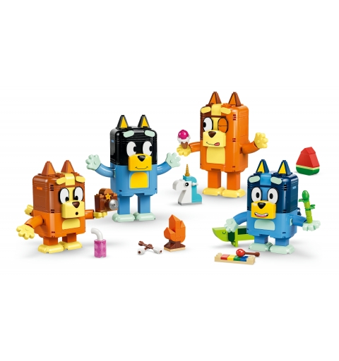 LEGO Blueys Familie aus Steinen