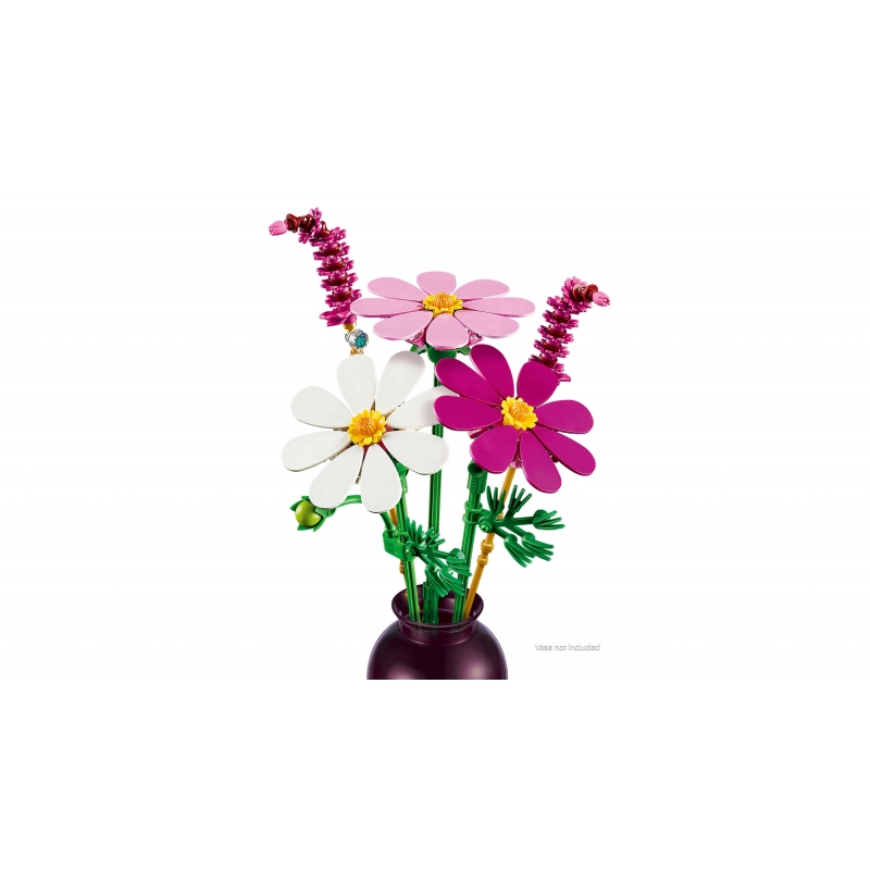 LEGO Botanicals 11514 Fiori di Cosmos, Bouquet Fiori Finti con 3 Cosmos Artificiali e 2 Steli di Penniseto, Regalo Bambini 9+