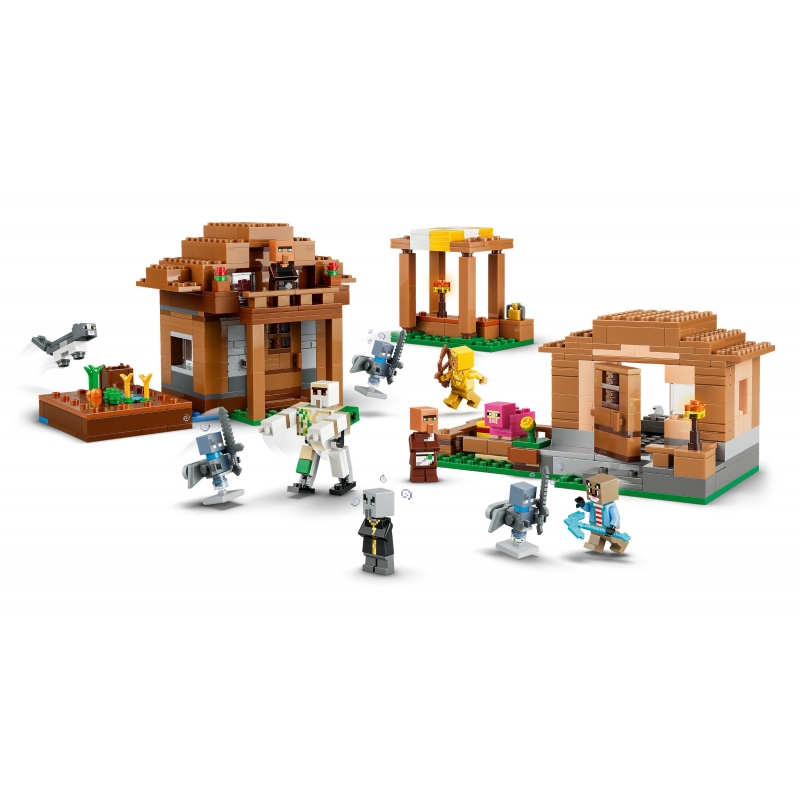LEGO Minecraft Angriff des Magiers auf das Dorf