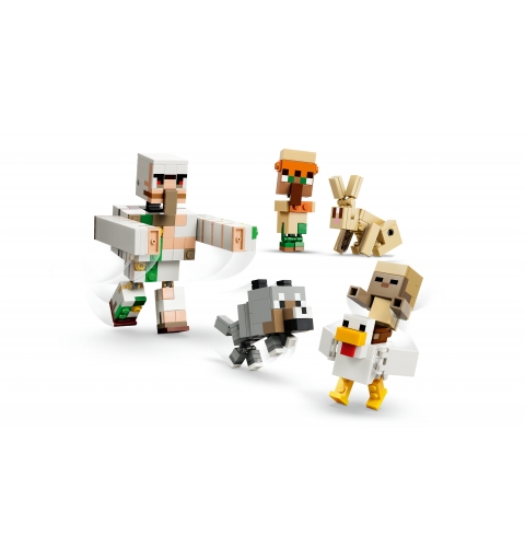 LEGO Minecraft 21592 Attacco nel Deserto del Fantino di Polli, Giocattolo con 6 Personaggi, Regalo per Gamer e Bambini da 9+