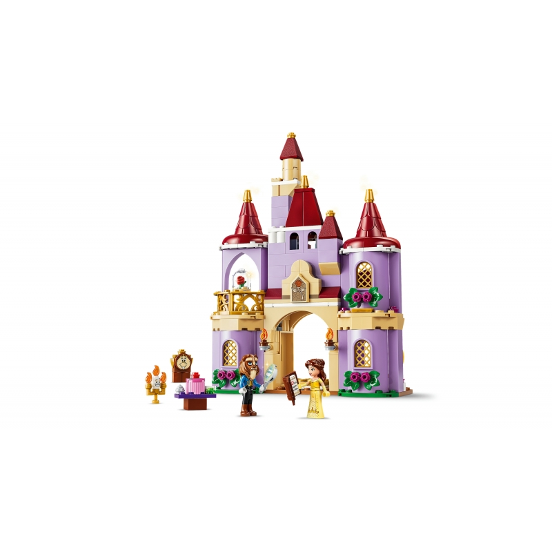 LEGO Disney Princess | 43289 Belle e il Castello Incantato della Bestia, Gioco con 2 Mini Bamboline e 2 Personaggi, Regalo 5+