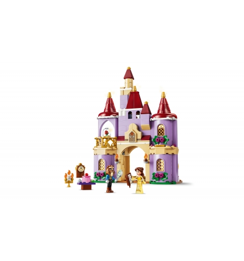 LEGO Disney Princess | 43289 Belle e il Castello Incantato della Bestia, Gioco con 2 Mini Bamboline e 2 Personaggi, Regalo 5+
