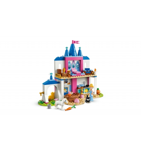 LEGO Disney Princess | 43283 Castello degli Amici Animali di Cenerentola, Gioco Didattico con Mini Bambolina, 4 Animali, 4+