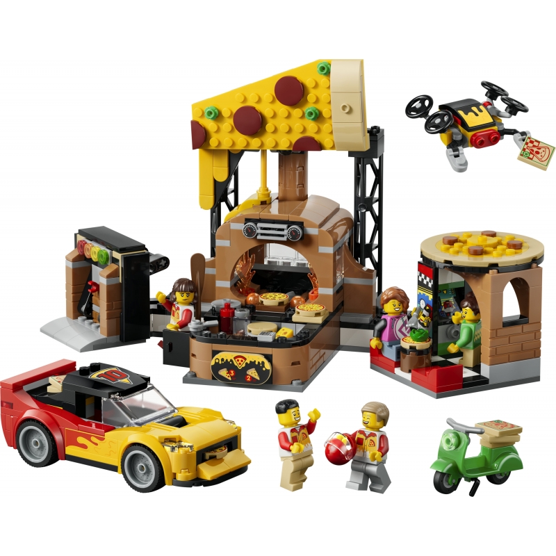 LEGO City Experiencia de Pizza a Domicilio con Vehículos