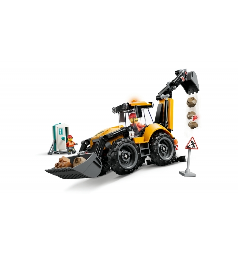 LEGO City Yellow Backhoe Loader