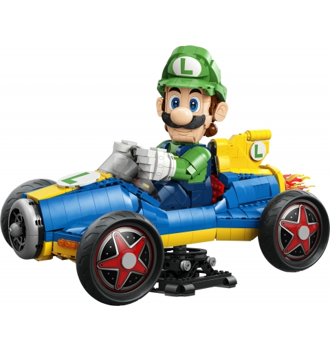 LEGO Super Mario 72050 Mario Kart Luigi e Mach 8, Kit per Adulti con Personaggio Nintendo e Auto, Gadget da Collezione, Regalo