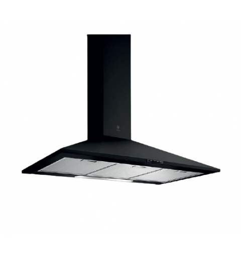 Elica PRF0151544 campana De pared Aluminio, Negro 395 m³ h