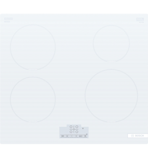 Bosch Serie 6 PUE612BB1E plaque Blanc Intégré 60 cm Plaque avec zone à induction 4 zone(s)