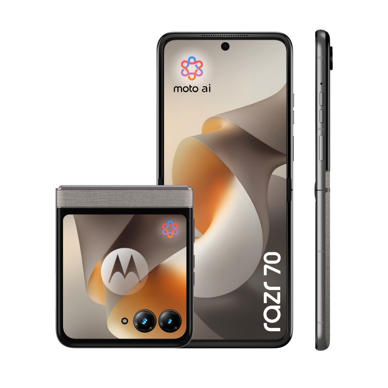 Motorola razr 70 17,5 cm (6.9") Dual-SIM Android 16.0 5G USB Typ-C 8 GB 256 GB 4800 mAh Steinfarbe