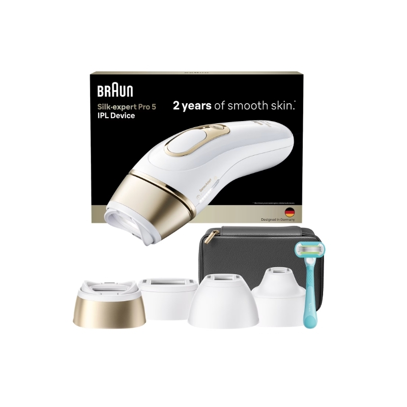Braun Silk-expert Pro IPL PL5431 Luce pulsata intensa (IPL) Oro, Bianco