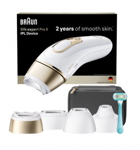 Braun Silk-expert Pro IPL PL5431 Luz pulsada intensa (IPL) Oro, Blanco
