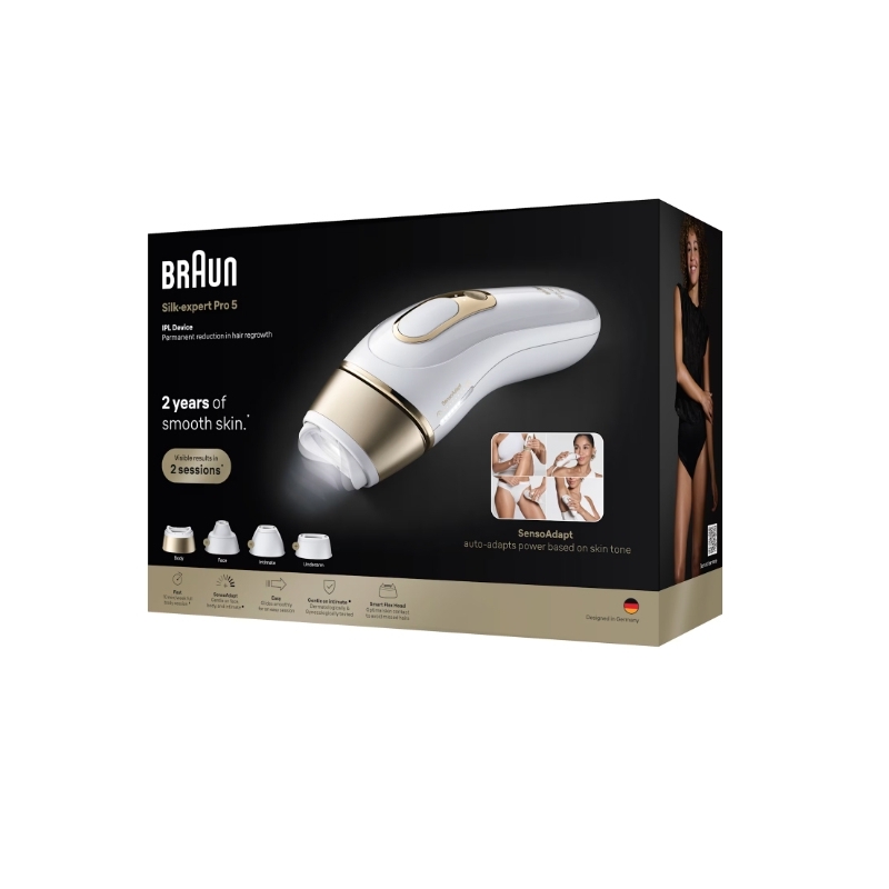 Braun Silk-expert Pro IPL PL5431 Intense pulsed light (IPL) Gold, White
