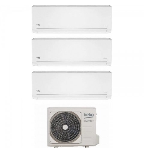 Beko BGMPO271 + BGMPI 095-095-095 Set Condizionatore Climatizzatore TrialSplit Evolutio 2025 WiFi 9+9+9Btu 7,9Kw A++/A+ Inv. R32