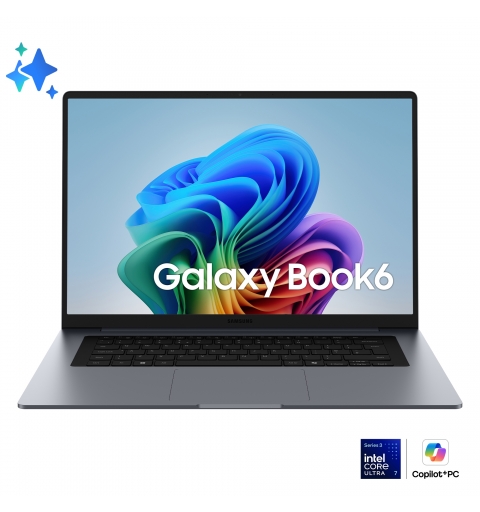 Samsung NP760VJG-KG3IT laptop Copilot+ PC Intel Core Ultra 7 355 Ordinateur portable 40,6 cm (16") WUXGA 16 Go LPDDR5x-SDRAM
