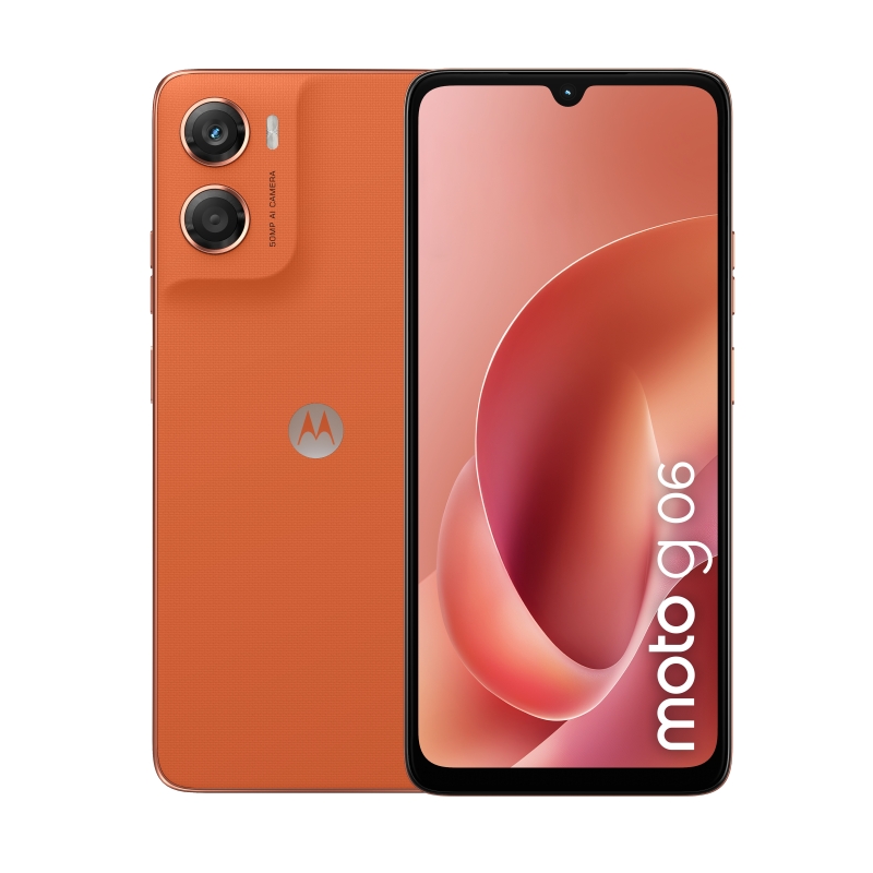 Motorola moto g06 17,5 cm (6.88") Double SIM Android 15 4G USB Type-C 4 Go 256 Go 5200 mAh Orange