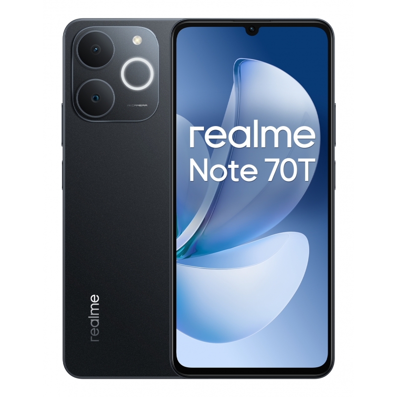 realme Note 70T 17,1 cm (6.74") SIM doble Android 15 4G USB Tipo C 4 GB 256 GB 6000 mAh Negro