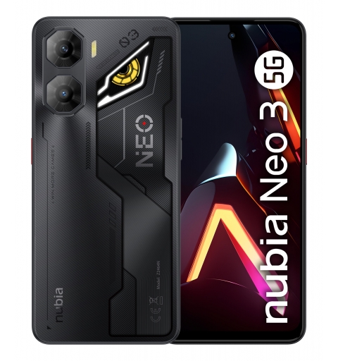 Nubia Neo 3 5G 17,3 cm (6.8") Double SIM hybride USB Type-C 8 Go 256 Go 6000 mAh Noir