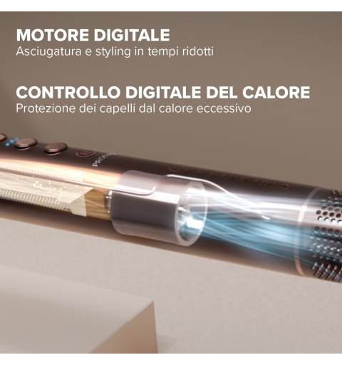 Bellissima 11956 Utensilio de peinado Herramienta de peinado con múltiples accesorios Caliente Marrón 1200 W
