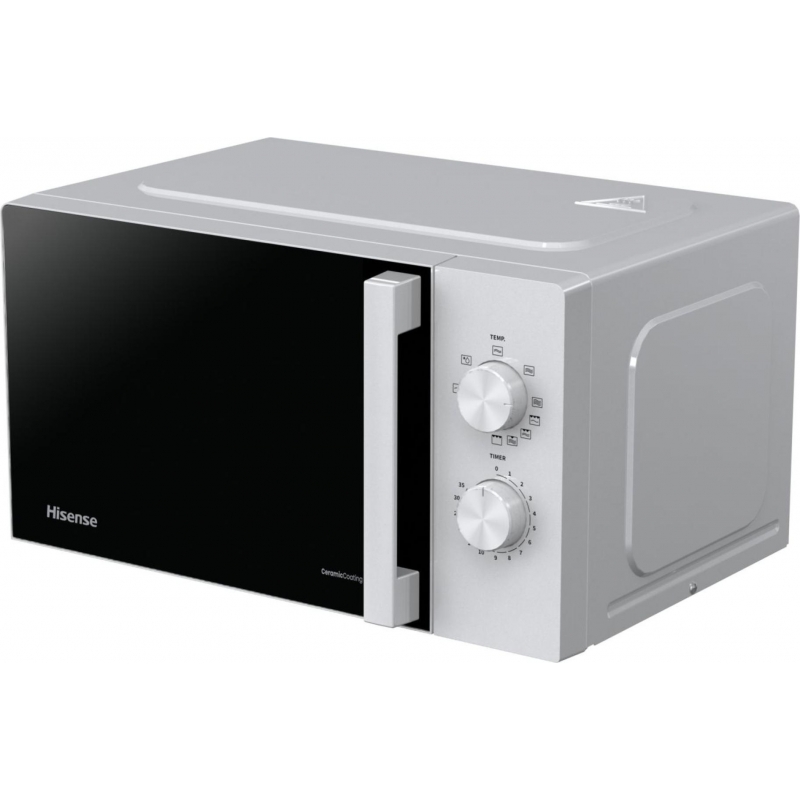 Hisense Mikrowelle mit Grillfunktion, 20 l, 700 W, Buttons, Weiß