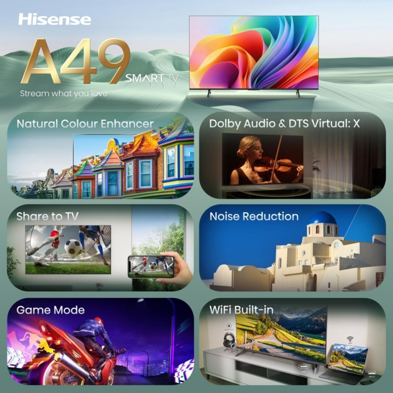 Hisense 32 '' A49S | HD Smart TV HD 60 Hz