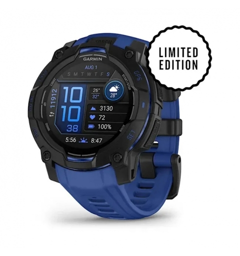Garmin Instinct 3 3,05 cm (1.2") AMOLED 45 mm Numérique 390 x 390 pixels Noir GPS (satellite)