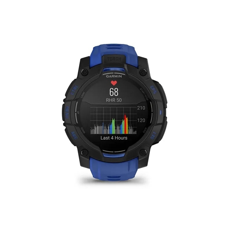 Garmin Instinct 3 3,05 cm (1.2") AMOLED 45 mm Digital 390 x 390 Pixel Schwarz GPS