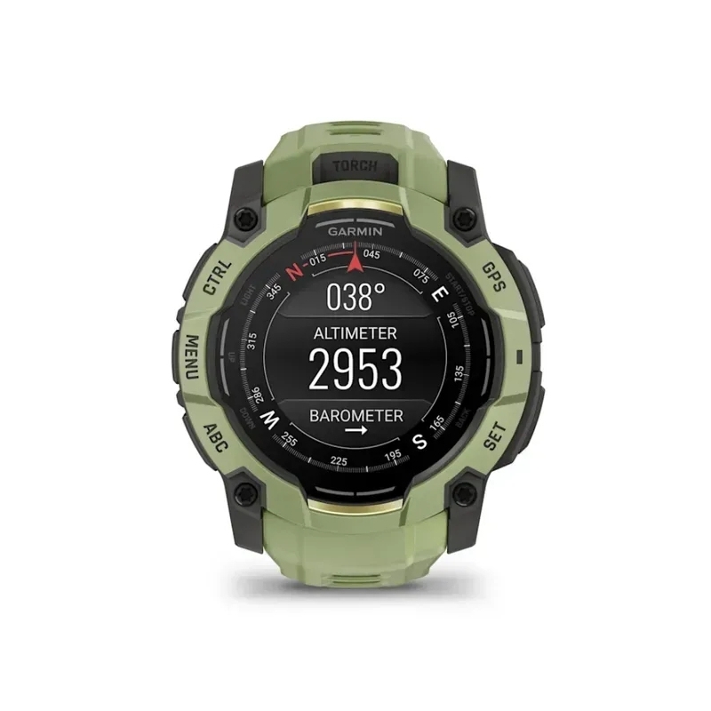 Garmin Instinct 3 AMOLED 3.3 cm (1.3") 50 mm Digital 416 x 416 pixels Touchscreen Green, Grey GPS (satellite)