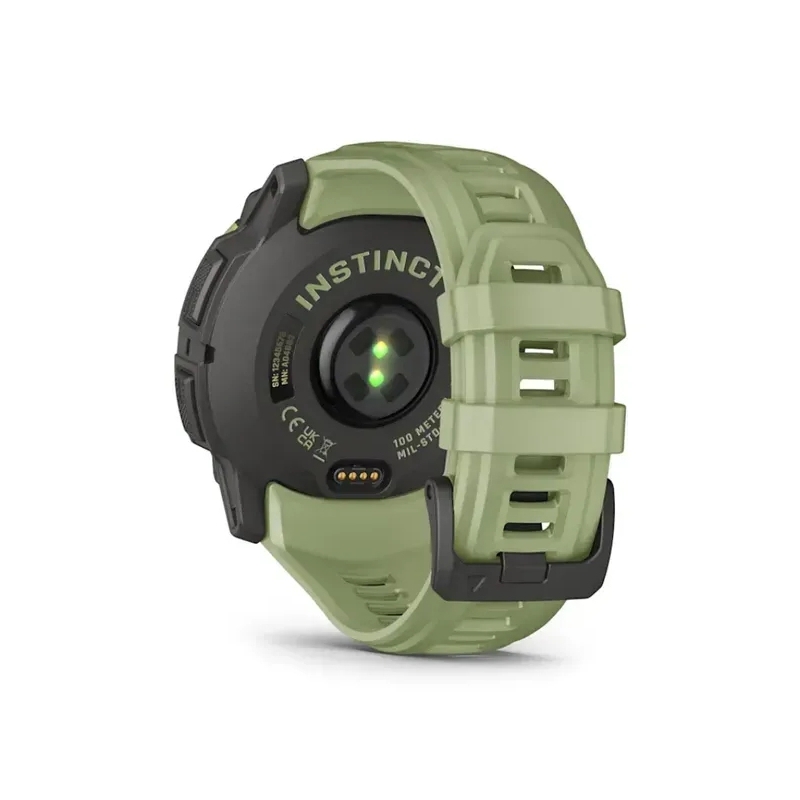 Garmin Instinct 3 AMOLED 3,3 cm (1.3") 50 mm Digitale 416 x 416 Pixel Touch screen Verde, Grigio GPS (satellitare)