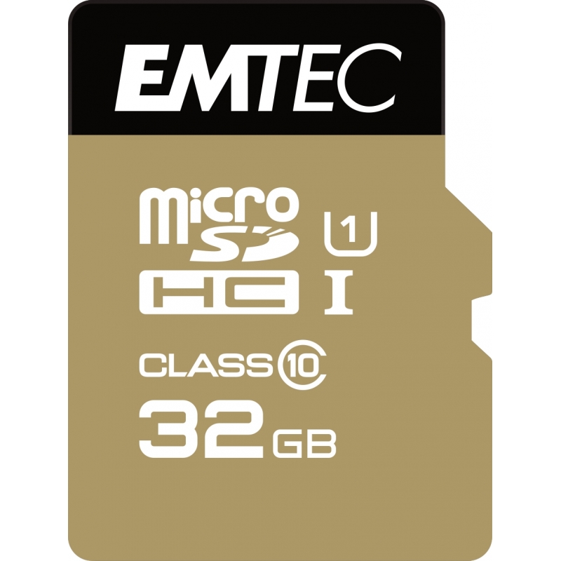 Emtec microSD Class10 Gold+ 32GB MicroSDHC Classe 10 Emtec microSD Class10 Gold+ 32GB MicroSDHC Classe 10