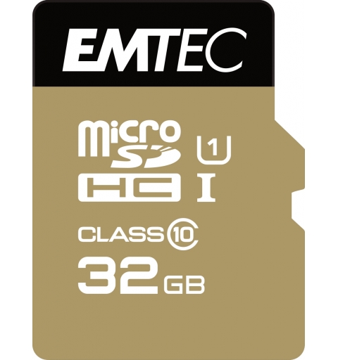 Emtec microSDHC 32GB Class10 Gold+ mémoire flash