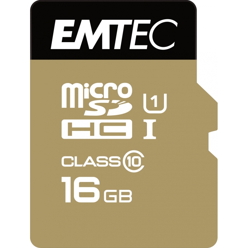 Emtec microSD Class10 Gold+ 16GB MicroSDHC Clase 10