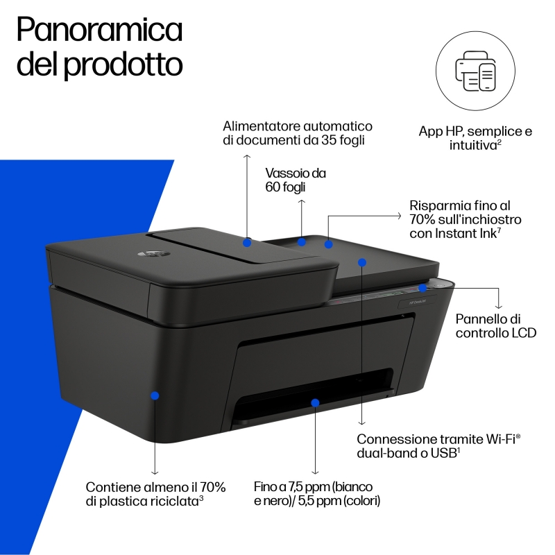 HP DeskJet 4320 Sans fil All-in-One Couleur Imprimante, Instant Ink