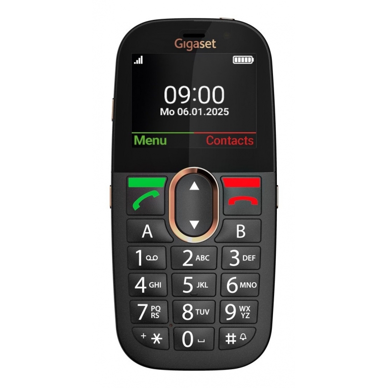 Gigaset GL695 5,87 cm (2.31") 113 g Schwarz Seniorentelefon