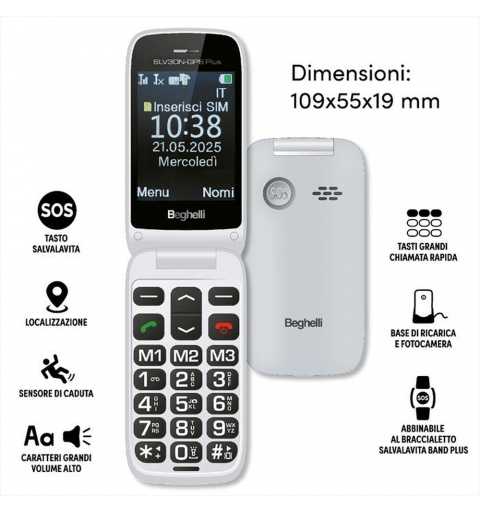 Beghelli 9204N Cellulare 9204N Phone slv30n-gps plus eco+band