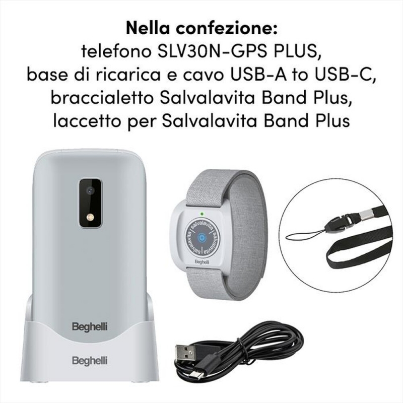 Beghelli 9204N Cellulare 9204N Phone slv30n-gps plus eco+band