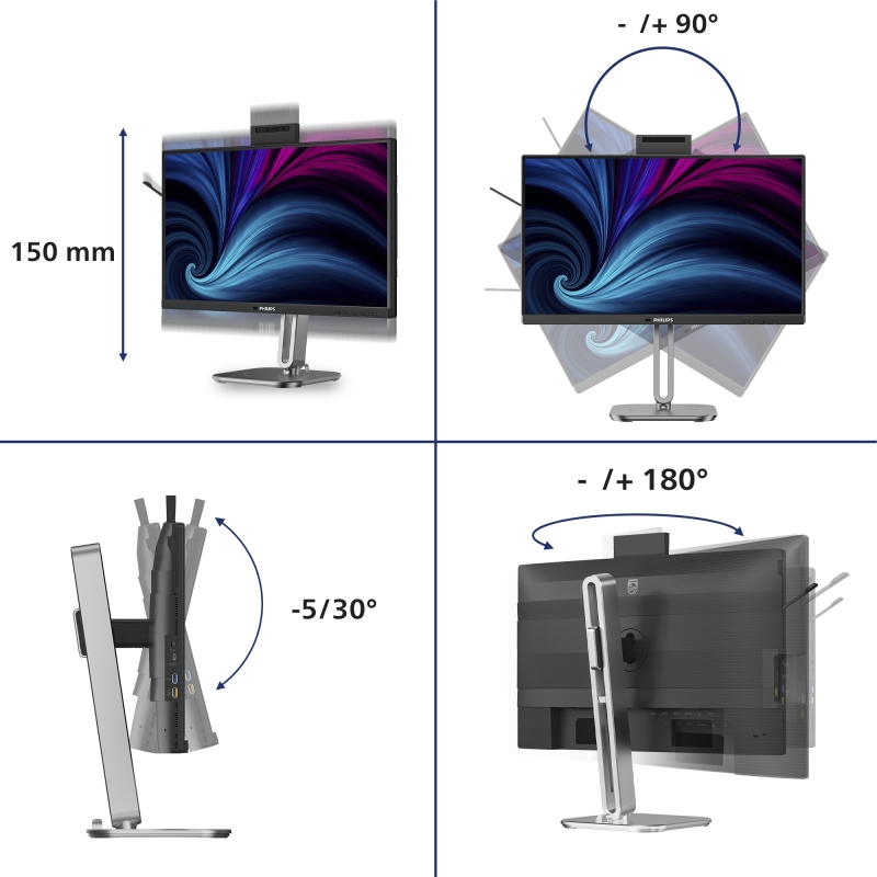 Philips 24B2U4301H 00 pantalla para PC 60,5 cm (23.8") 1920 x 1080 Pixeles