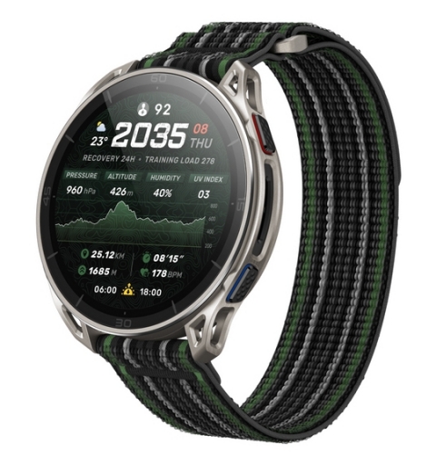 Amazfit Cheetah 2 Ultra 3.81 cm (1.5") AMOLED Digital 480 x 480 pixels Touchscreen Titanium Wi-Fi GPS (satellite)