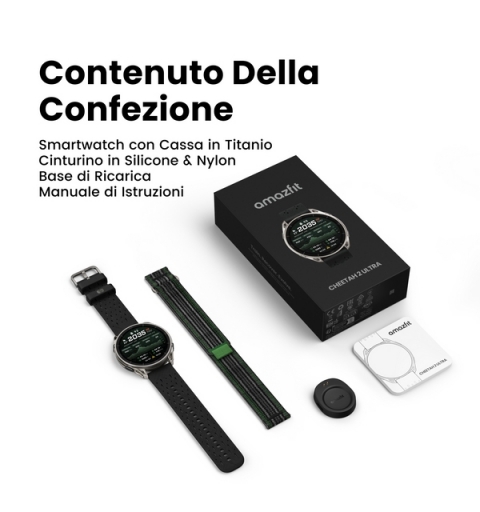Amazfit Cheetah 2 Ultra 3,81 cm (1.5") AMOLED Numérique 480 x 480 pixels Écran tactile Titane Wifi GPS (satellite)