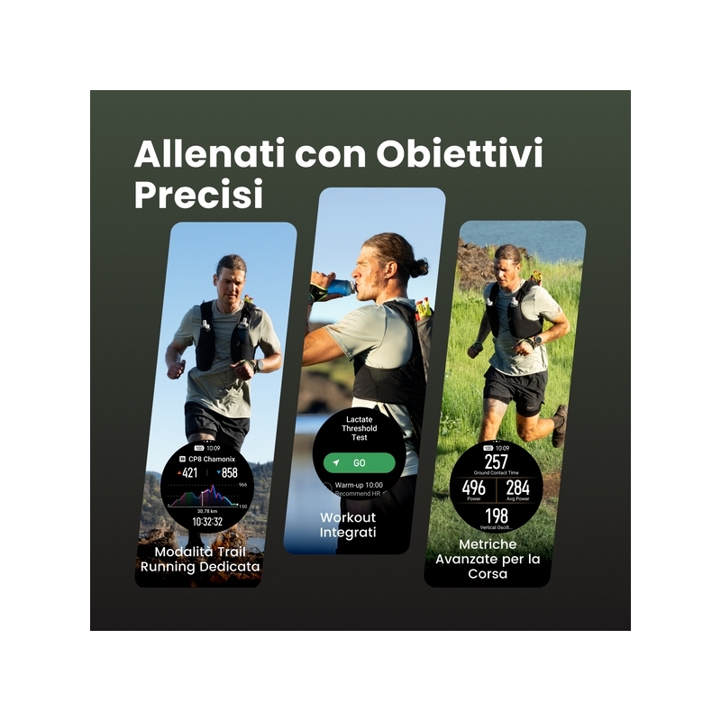 Amazfit Cheetah 2 Ultra 3,81 cm (1.5") AMOLED Digitale 480 x 480 Pixel Touch screen Titanio Wi-Fi GPS (satellitare)