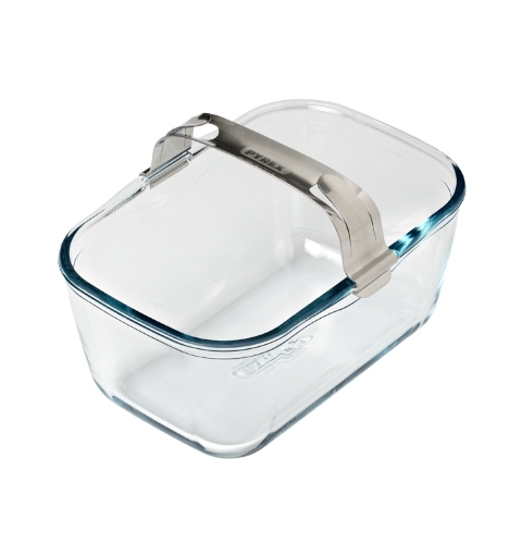 Pyrex 300U300 bandeja de horno 1,5 L Rectangular Vidrio, Vidrio de borosilicato Fuente para horno universal