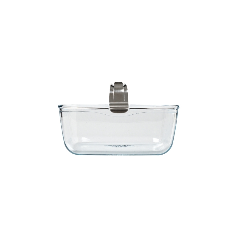 Pyrex 301U300 bandeja de horno 2 L Plaza Vidrio, Vidrio de borosilicato Fuente para horno universal