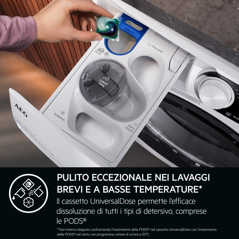 AEG Series 7000 XLR7FH11YV lavadora Carga frontal 11 kg 1400 RPM Blanco