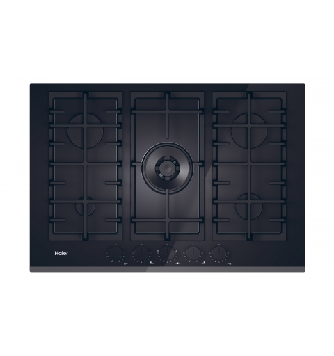 Haier HAVG75TBBP Schwarz Integriert 75 cm Gaskochfeld 4 Zone(n)